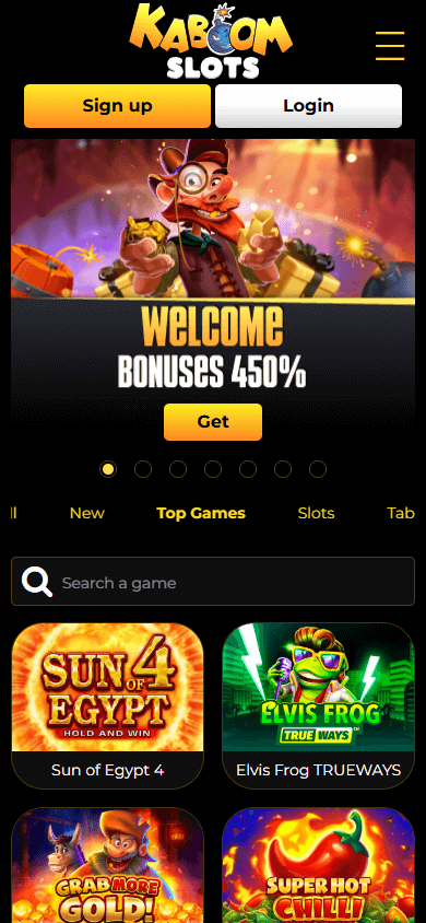 KaboomSlots Casino Mobile screenshot